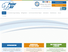 Tablet Screenshot of polarair.net